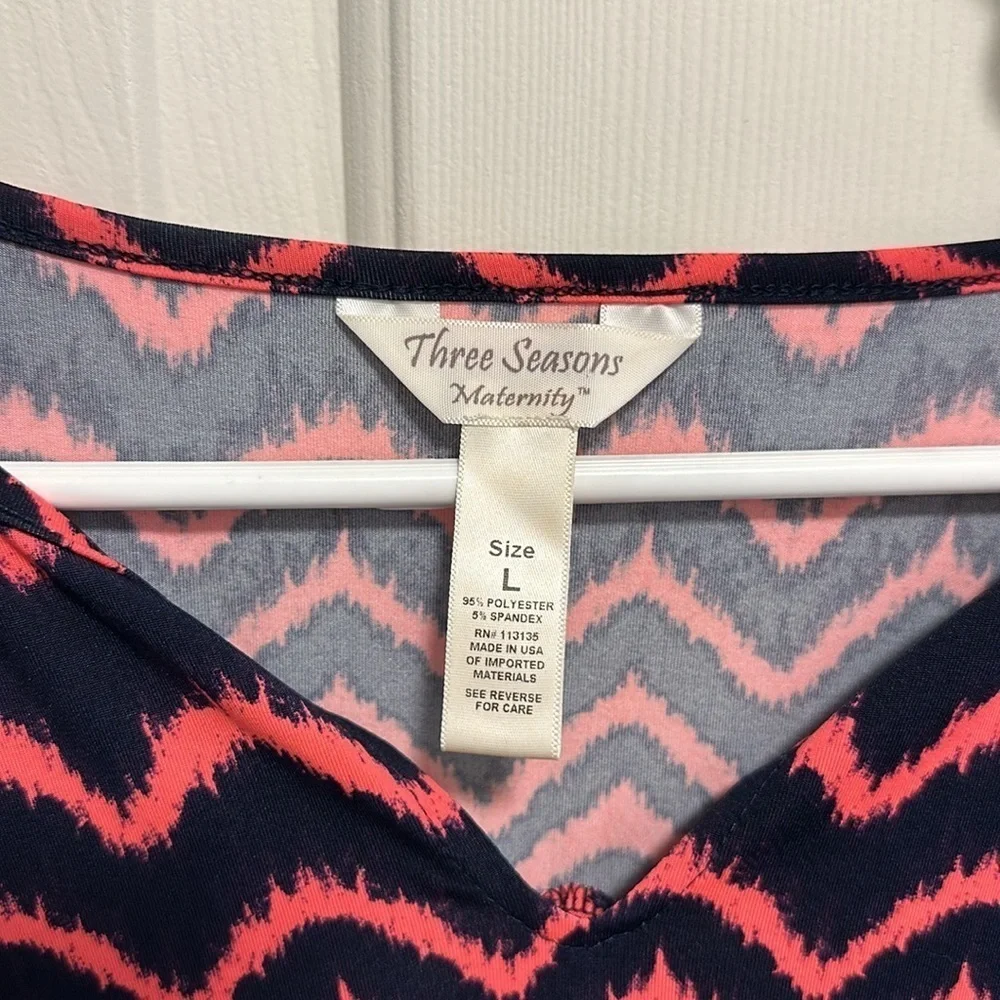 Chevron maternity dress size L - Picture 3 of 3